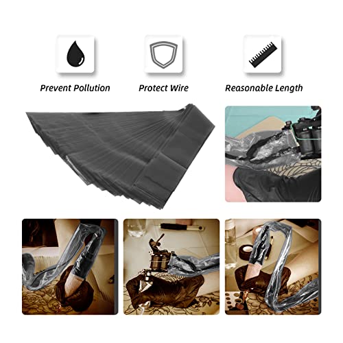 Tattoo Clip Cord Covers Sleeves, ATOMUS Disposable Cartridge Tattoo Machine Cover Bags 100pcs - Image 14