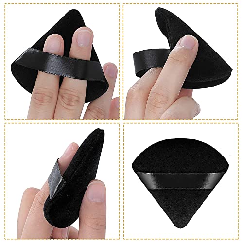 Soft Triangle Reusable Powder Puffs for Face and Body, 6 Pcs - Image 2
