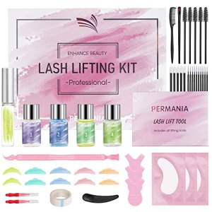 PERMANIA Lash Lift Kit, WomensFashion Eyelash Perm Kit, Professional Eyelash Curling Lash Extension Set, Lash Extensions, Brow Lamination Kit, All in One Suitable for Salon and Home Use, Long Lasting 6-8Weeks PERMANIA Liquid glue kit