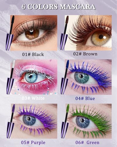 5D Silk Fiber Mascara Brown Waterproof 10ml - Image 2
