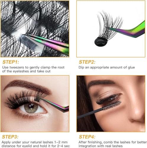 Lash Clusters DIY Eyelash Extensions 30D+40D-0.07D - Image 2