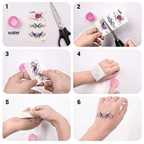 SnailGarden 69 Sheets Temporary Tattoos, Waterproof Body Art Sticker, Men Women - Image 4