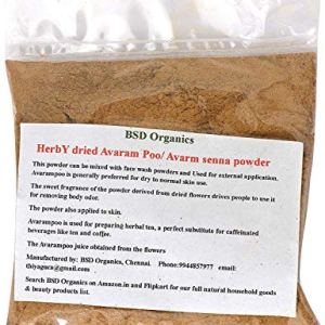 BSD Organics Herby Powder of Avaram Poo - 100 Gram