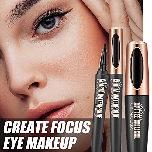 Joyeee Mascara Eyeliner Set, 4D Silk Fiber, Waterproof, Long-Lasting, Easy to Use, High Quality - Image 5
