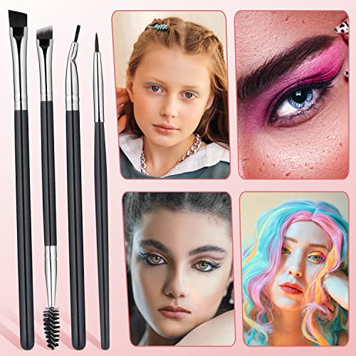 Eyeliner Eyebrow Brushes, Fine Angled Fine Point Soft Bristles Cosmetic Tools LUTER - Image 4