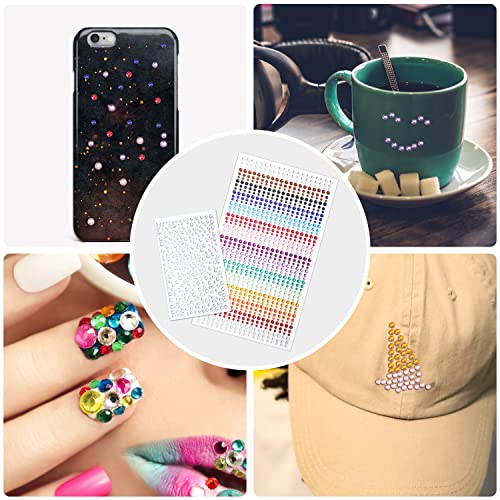 Face Gems Stick on, Self-Adhesive Rhinestones for Makeup Nail Decoration Party - Image 4