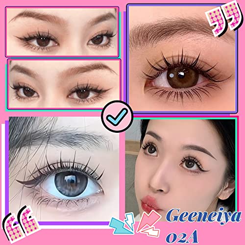 Manga Lashes Natural Looking False Eyelashes 14mm 10 Pairs Wispy Mink Eye Lashes - Image 13