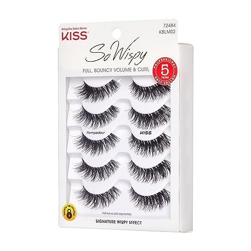 KISS Blowout Wispy Eyelashes Multi Pack 5 Pairs - Image 3