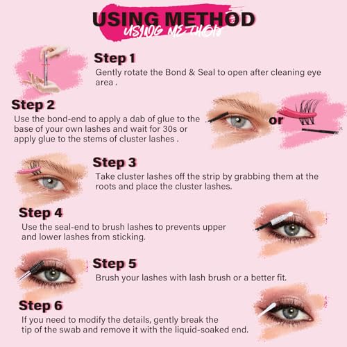 Lash Extension Kit 280Pcs Individual Lashes with Various Styles for DIY - Image 72