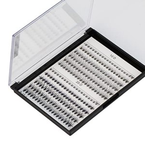 Bodermincer 240pcs 10/20 Roots Mixed, 0.07mm/0.10 mm, C Curl Natural False Eyelash Extension
