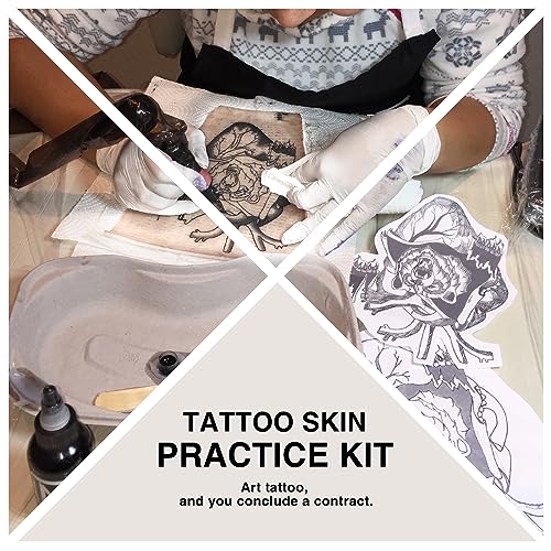 3mm Tattoo Skin Practice - Urknall 5pcs 12x8" Large & Thick Soft Silicone Tattoo Skins - Image 14