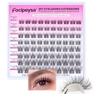 Fluffy Eyelash Extension Kit Volume Lash Clusters 10-18mm 100D DIY Lash Extension Kit