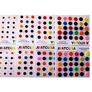 ATCUSA Premium Bindi 240 Assorted MultiColor & MultiSize Round Dot Tattoo Sticker for Daily Use