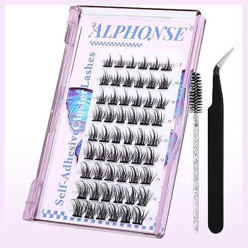 Self Adhesive Lash Clusters Eyelashes, 8-16mm Kit with Tweezers and Brush - Image 4