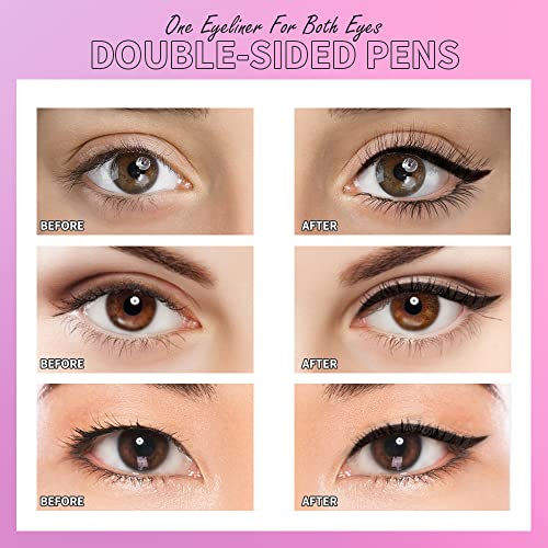 Kimuse Winged Eyeliner Stamp Black Waterproof Smudge Proof Long Lasting Makeup - Image 3