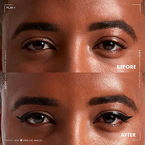 Epic Wear Liquid Liner, Waterproof Matte, Longwear - Black, NYX Professional Makeup - Image 3