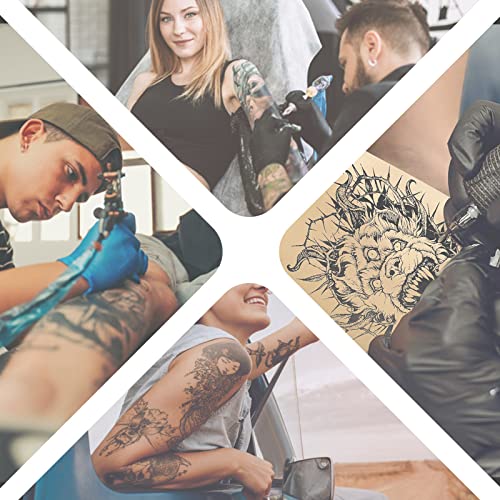 Tattoo Practice Skins 10 Sheets 8''x6'' Rubber False Skin Microblading Skins - Image 4