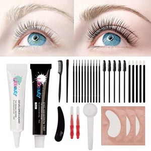 Libeauty Lash & Eyebrow Tint Dye Kit Black 8 Weeks Lasting Professional Tinting