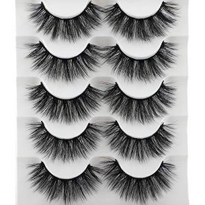 JIMIRE High Volume Fluffy 3D False Eyelashes Pack 5 Pairs