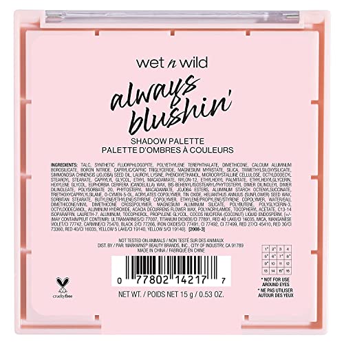 Always Blushin' Eyeshadow Palette | Shimmering Matte Glitter Finishes 0.53 Ounce - Image 2