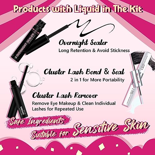 Lash Extension Kit 280Pcs Individual Lashes with Various Styles for DIY - Image 102