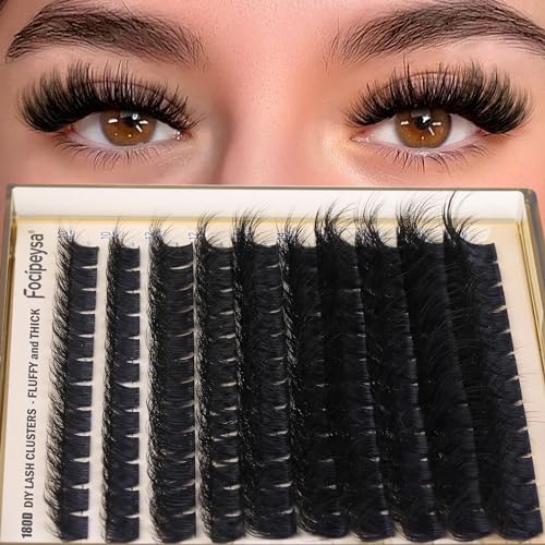 Fluffy Eyelash Extension Kit Volume Lash Clusters 10-18mm 100D DIY Lash Extension Kit - Image 24