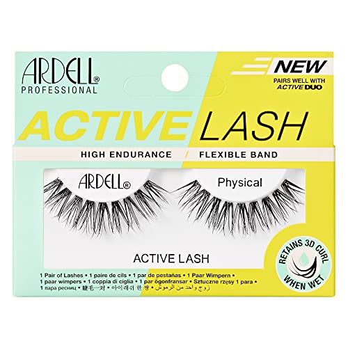 Ardell Active Lash Physical Ardell 1 Count Medium Length Black False Lashes