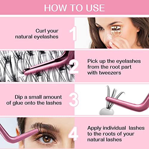 Lash Extension Kit 280Pcs Individual Lashes with Various Styles for DIY - Image 6