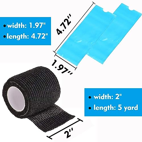 Pen Machine Covers with Grip Tapes - Rayyl 200pcs Tattoo Pen Covers and 4pcs Tattoo Grip Tape Wrap - Image 2