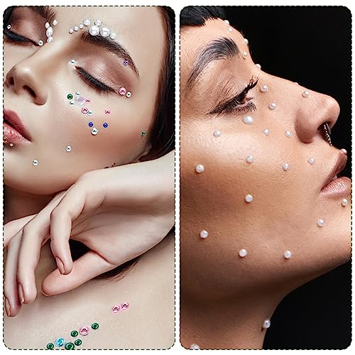 Face Gems Stick on Self-Adhesive Rhinestones Makeup Nail Decoration Party - Image 3