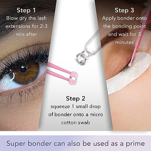SUMFORMI Lash Bonder 20ML | For Eyelash Extensions | Super Bonding Solution - Image 6