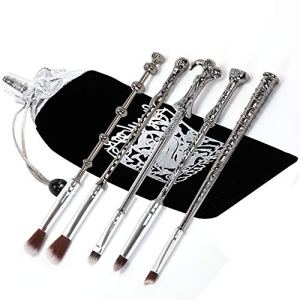 Zhurson Magic Wand Brush Set - 5 Pcs, Silver Black