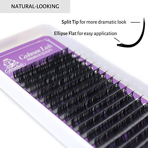 ELLIPSE CASHMERE Eyelash Extensions Forabeli - D 0.20mm D Curl 8-15mm Mixed Flat Black - Image 3