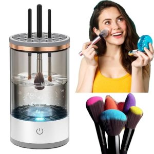 Electric Makeup Brush Cleaner, Automatic Cosmetic Brush Cleaner for All Size Beauty Makeup Brushes