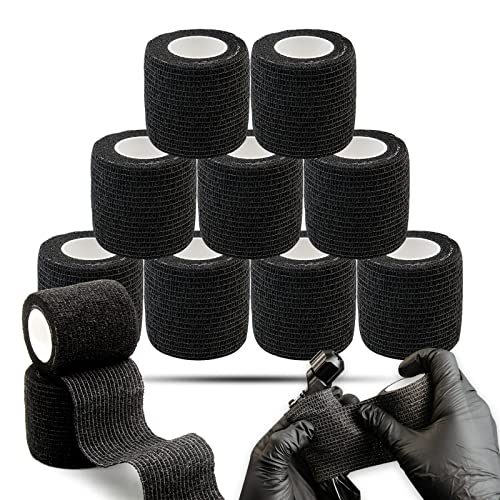 Self-Adhesive Tape Yangna 12 Pack 2" x 5 Yards Cohesive Tattoo Grip Cover - Image 5