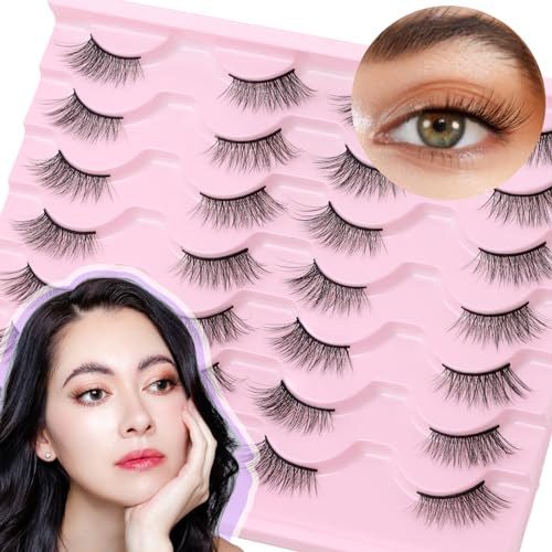 EMEDA 10 Pairs 3D False Eyelashes Natural Look Lightweight Reusable - Image 7