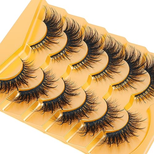 Lashes Wispy False Eyelashes Natural Look 3D Mink Eye Lashes Pack (A10-14mm) 10 Pair - Image 7