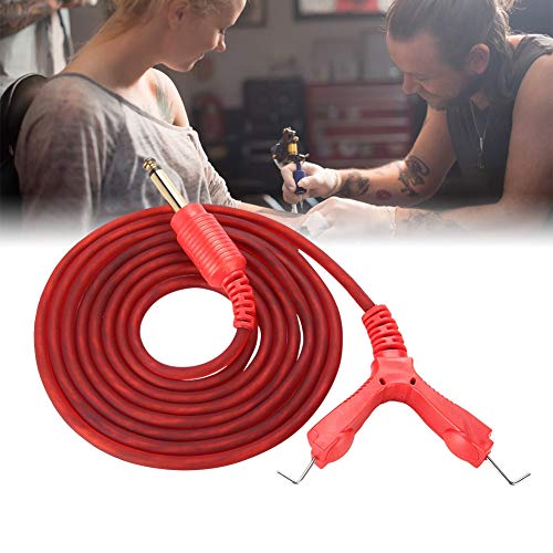 Tattoo Clip Cord, 2M Silicone RCA Hook Line Red - Image 2