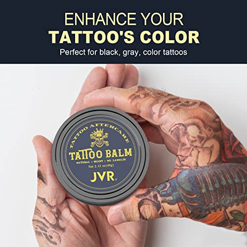 Tattoo Aftercare Kit, JVR Tattoo Soap & Balm, Moisturize, Color Enhancement, Gentle Ingredients - Image 3