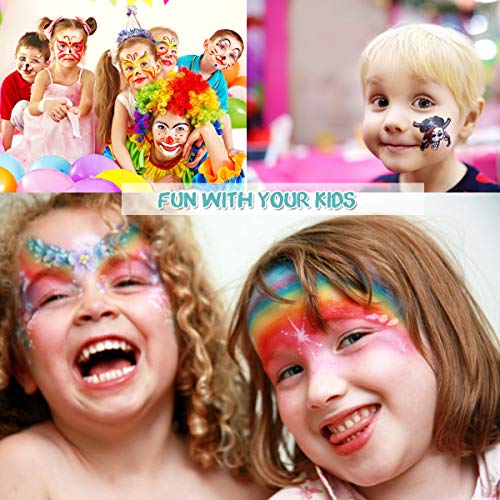Face Paint Kit, Bowitzki 12 Vibrant Colors Non Toxic - Image 4