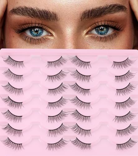 EMEDA 10 Pairs 3D False Eyelashes Natural Look Lightweight Reusable - Image 34