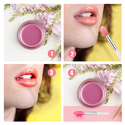 Silicone Lip Brushes with Covers, 10pcs Lip Brushes (2 Colors) - Image 3