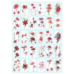 Rose Flower Lotus Cherry Blossoms Butterflies Temporary Tattoos