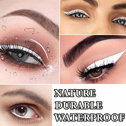 "12 PCS White Eyeliner Pencils, Long Lasting Waterproof Eye Makeup Pencils" - Image 3
