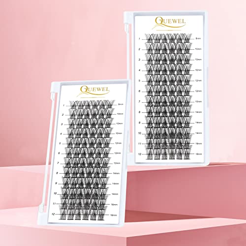 QUEWEL Lash Extension Kit, Clusters Bond & Seal, Applicator Tool, Glue Remover, Natural Look (FDD-H01-kit) - Image 137