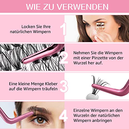 Lash Extension Kit 280Pcs Individual Lashes with Various Styles for DIY - Image 29