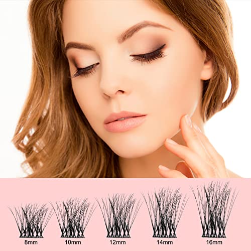 QUEWEL Lash Extension Kit, Clusters Bond & Seal, Applicator Tool, Glue Remover, Natural Look (FDD-H01-kit) - Image 54