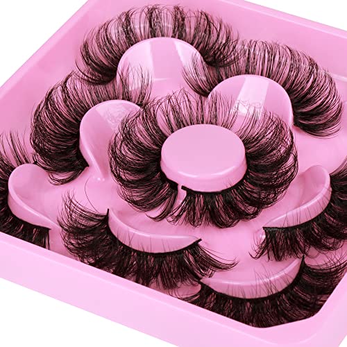 Lashes Wispy False Eyelashes Natural Look 3D Mink Eye Lashes Pack (A10-14mm) 10 Pair - Image 32