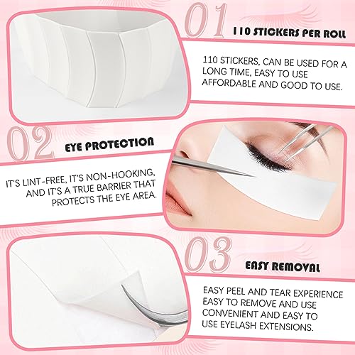 Foam Eye Pads Waterproof Lash Extension Supplies Pre Cut 110pcs - Image 2