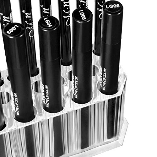 HBlife Acrylic Makeup Organizer, 26 Slots - Clear, Eyeliner & Lip Liner Holder - Image 2